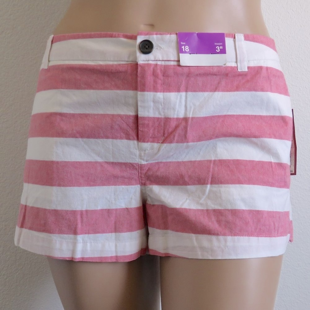 Merona Women's Trouser Chinos Shorts Plus Size 18 NWT - Picture 2 of 5